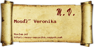 Mosó Veronika névjegykártya